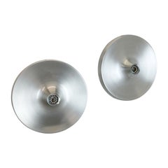 Set of Two Charlotte Perriand Disc Wall Light by Honsel Attrib, Germany, 1960s