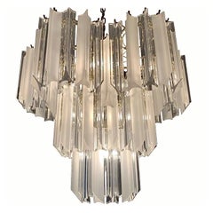 Retro Charles Hollis Jones Style Lucite Chandelier