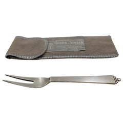 Georg Jensen Sterling Silber Bar Zitronengabel/ Pick in Pyramidenmuster