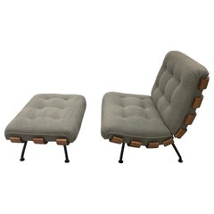 Tacchini Costela Lounge Chair & Ottoman Designed by Martin Eisler