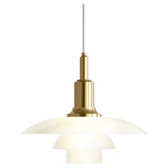 Poul Henningsen PH 3/2 Glass Pendant for Louis Poulsen in Brass