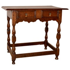 Late 17th Century English Oak Side Table