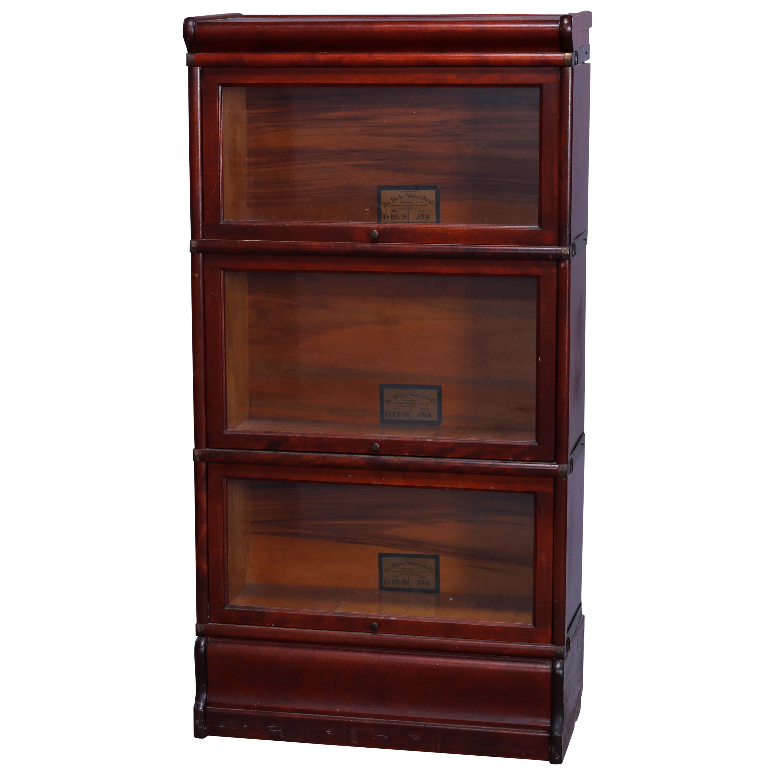 Arts & Crafts Mahogany Globe Wernicke Diminutive Barrister Bookcase, c1910