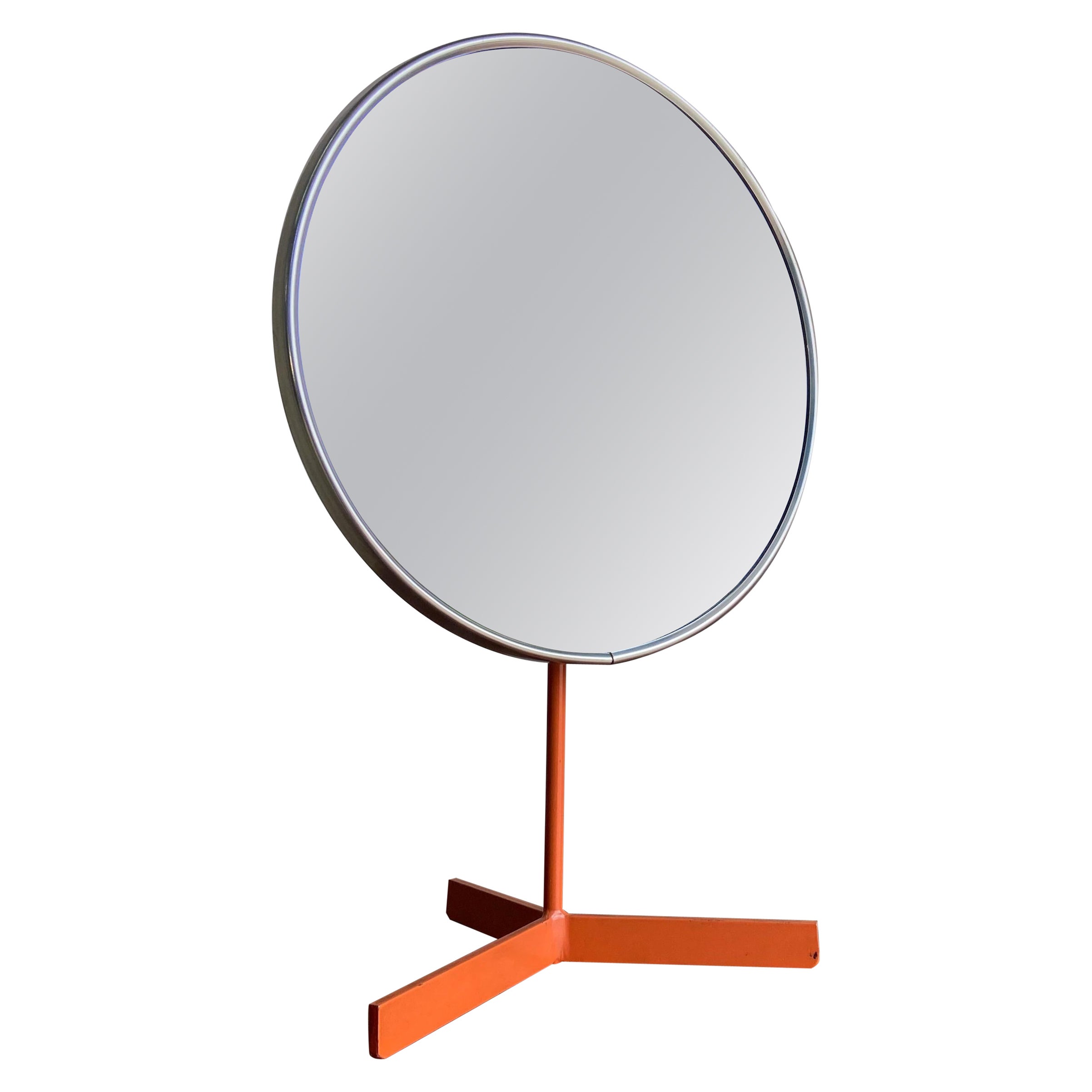 Owen Thomas for Durlston Designs Round Chrome Vanity Mirror at 1stDibs