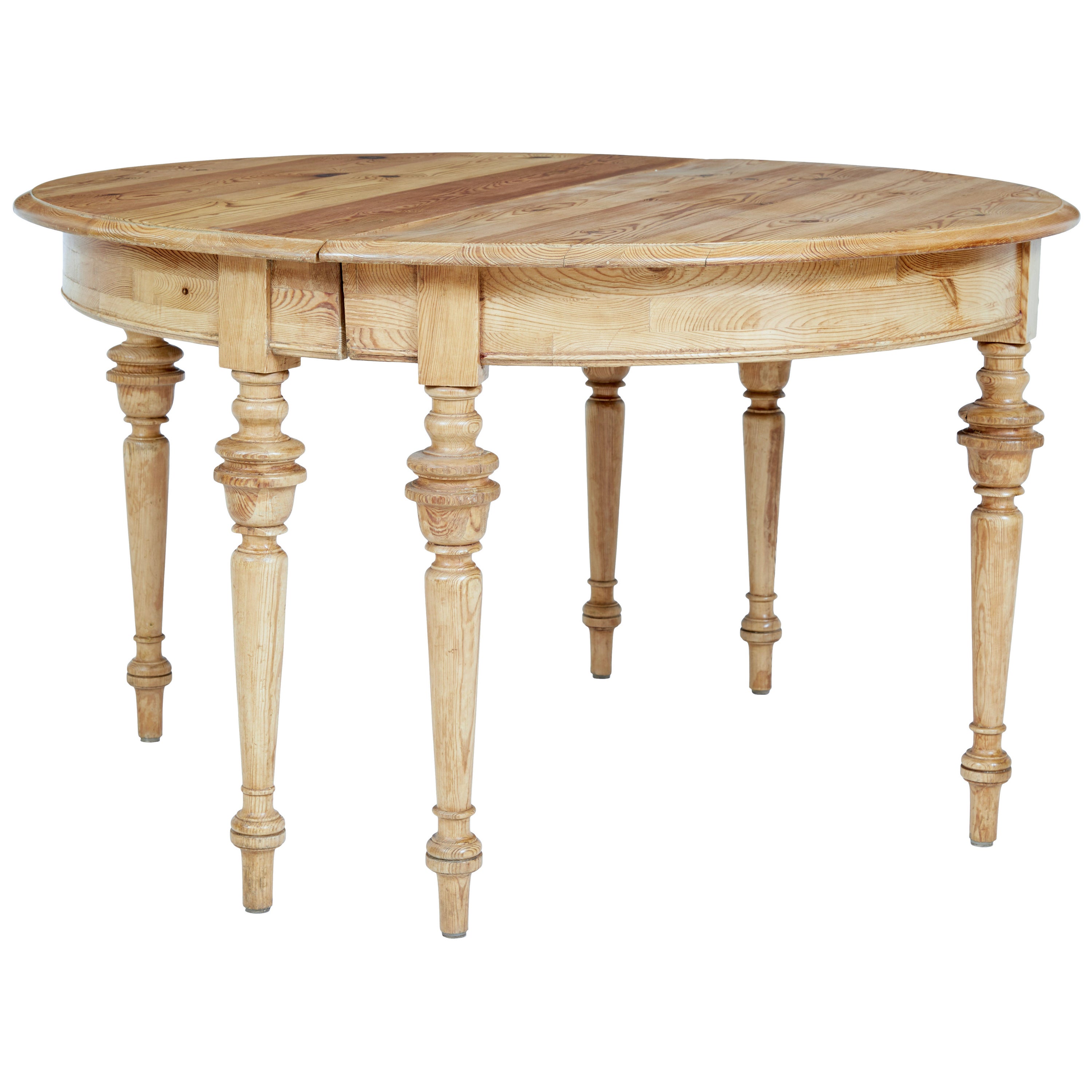 19th Century Painted Wood Pair Of Swedish Demi Lune at 1stDibs