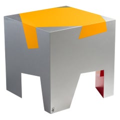 Sissi - Sissi - Siège empilable contemporain orange et rouge en aluminium par Altreforme