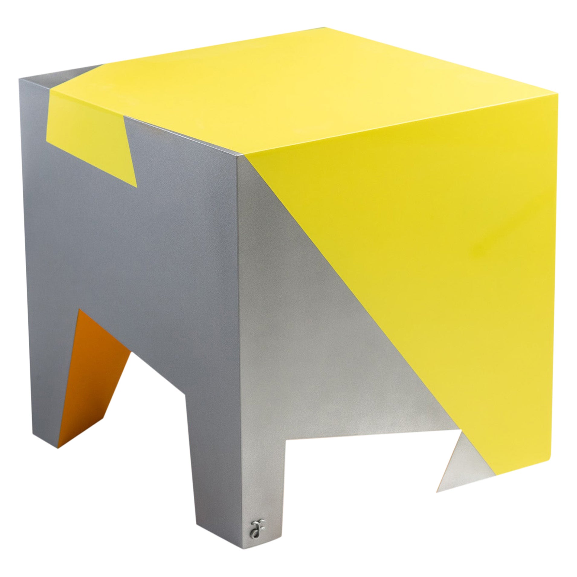 Contemporary Sissi Stackable Seat Yellow and Orange in Aluminium by Altreforme
