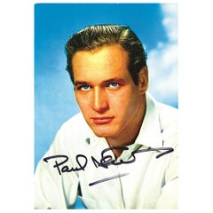 Paul Newman Signed Promotional Postcard