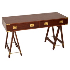 Antique Military Campaign Style Desk