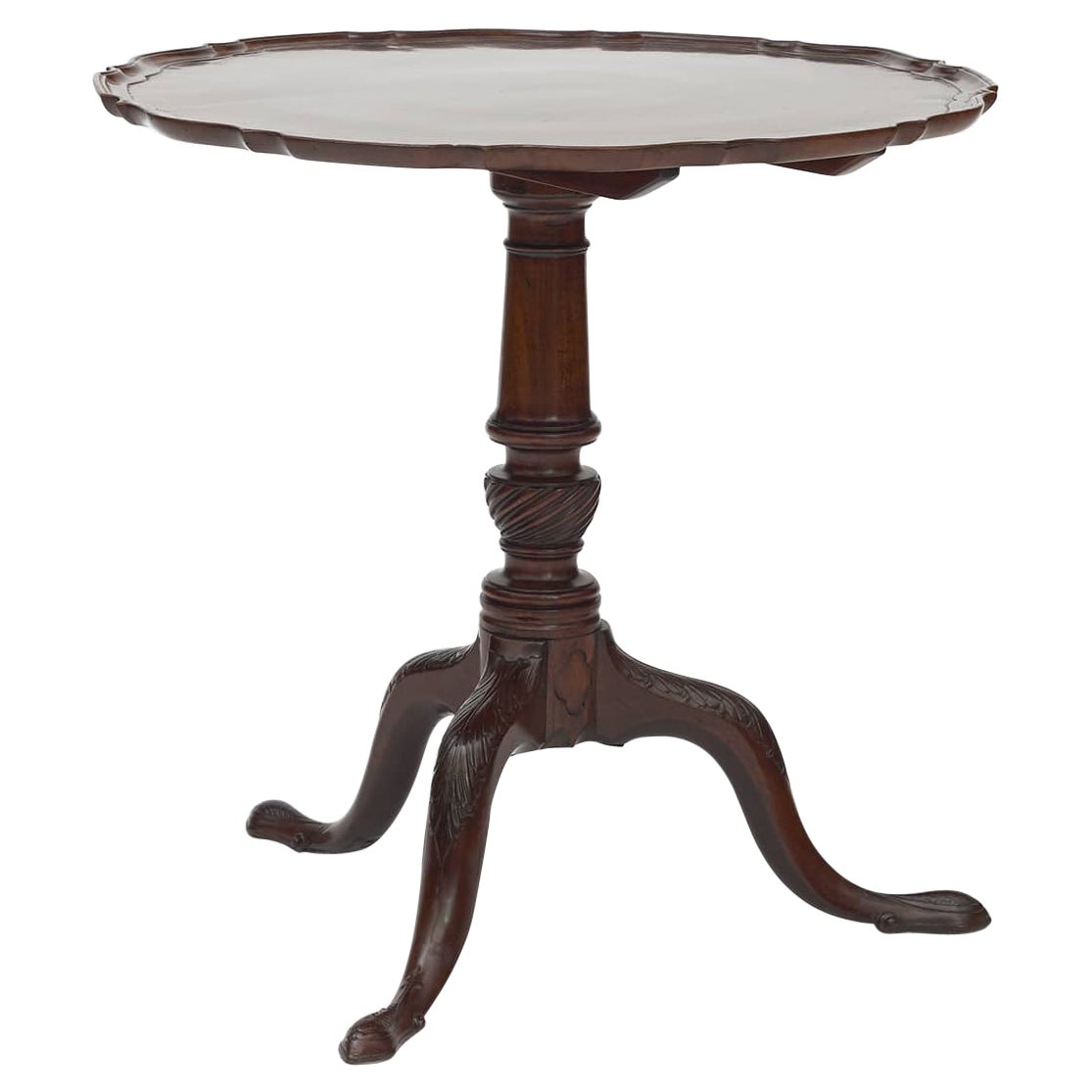 Chippendale Tilt-Top Table, England, 1750-1770 For Sale