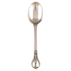 Antique Evald Nielsen Number 3 Dessert Spoon in Silver 830, Ca. 1920