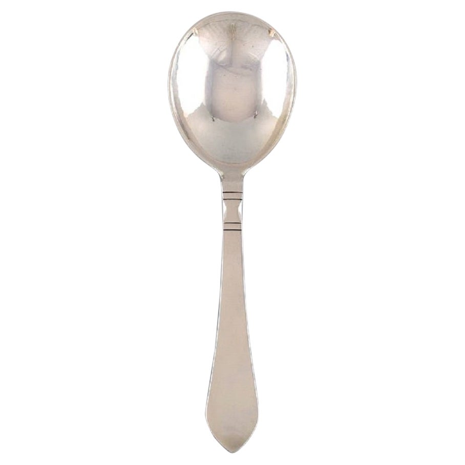 Georg Jensen, Continental Serving Spoon in Sterling Silver For Sale