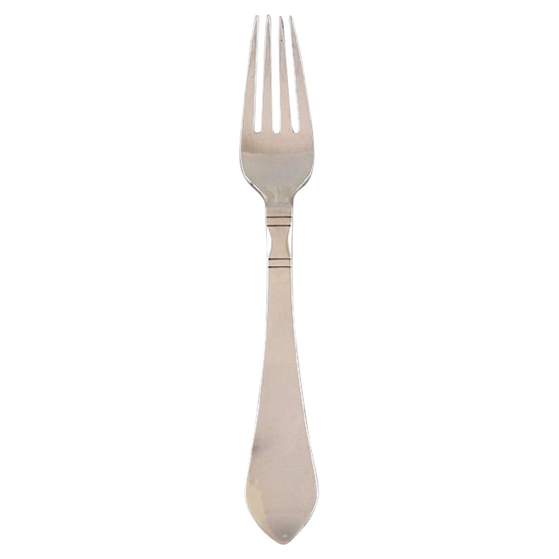 Georg Jensen Tenedor de almuerzo continental de plata de ley, siete tenedores disponibles