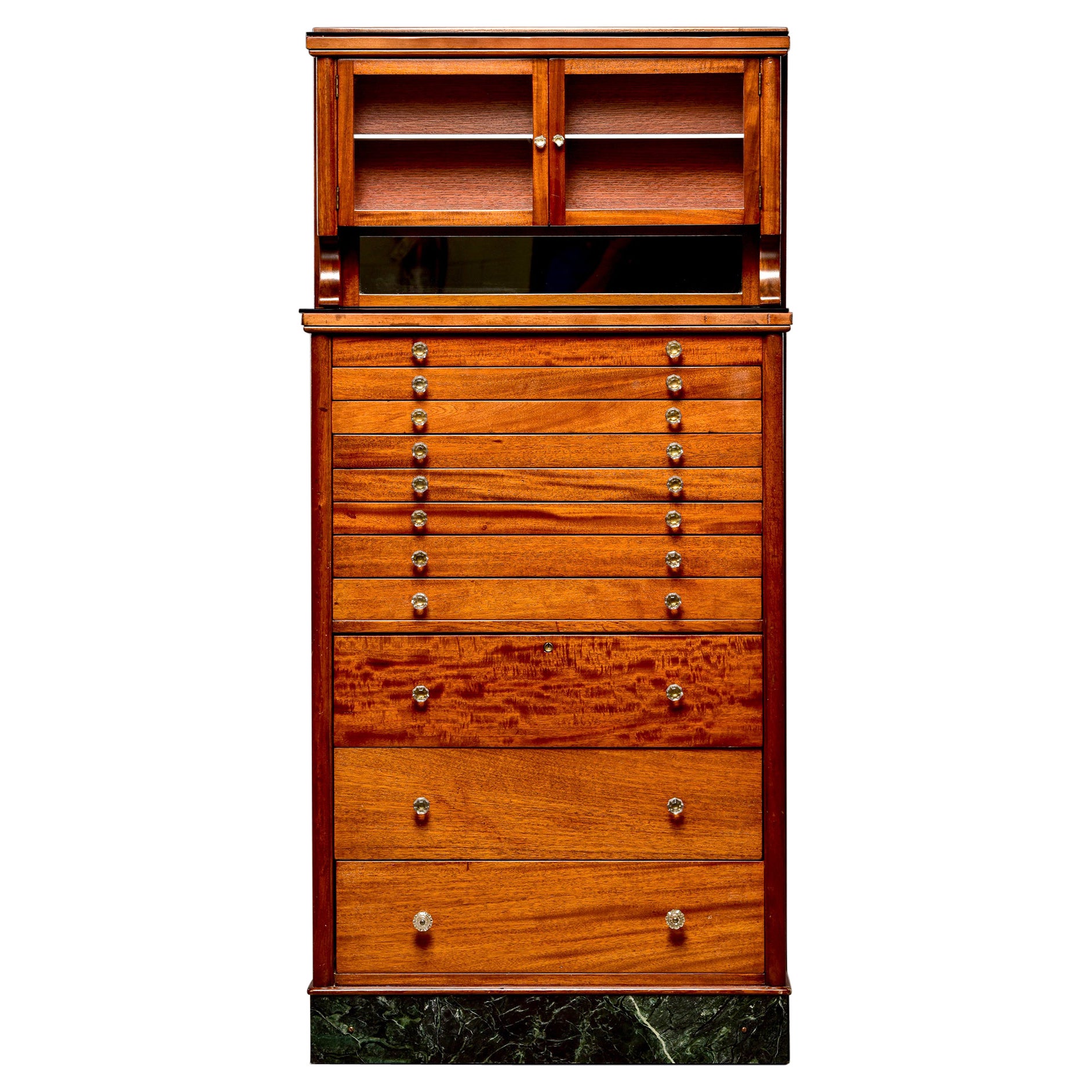 Early 20th C Tall Medical Cabinet with Drawers