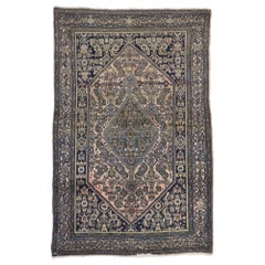 Used Persian Bibikabad Rug with Victorian Style