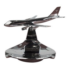 1960s Swissair Chrome Ashtray, Buhler 6491