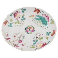 Chinese Famille Rose Four Seasons Plate, C. 1900