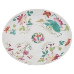 Assiette Four Seasons de la famille rose chinoise, C.C. 1900