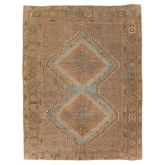 Tapis persan Afshar décoratif fait à la main du milieu du 20e siècle