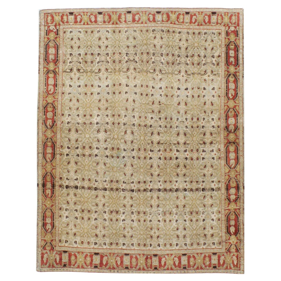 Handgefertigter persischer Senneh Malayer-Teppich aus dem frühen 20. Jahrhundert