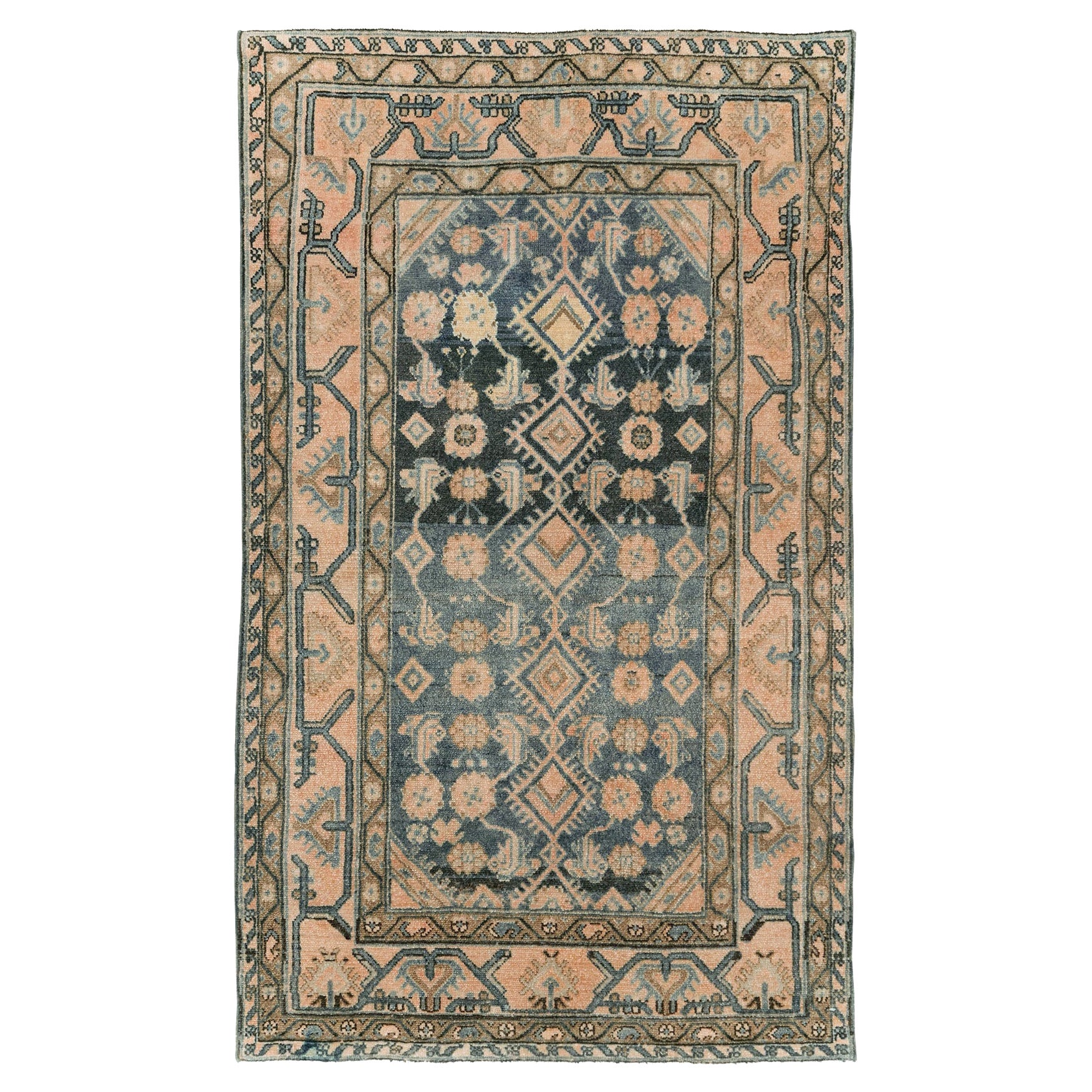 Handgefertigter persischer Malayer-Teppich aus der Mitte des 20. Jahrhunderts