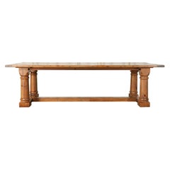Ralph Lauren Pine Country Farmhouse Trestle Dining Table