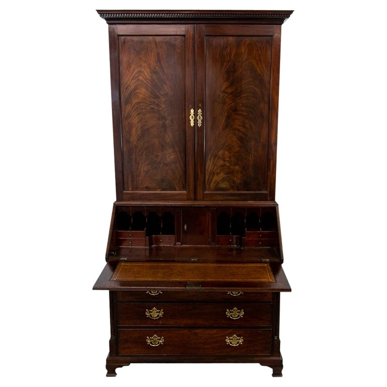 English Chippendale Secretary, ca. 1770, Offered by Boones Antiques