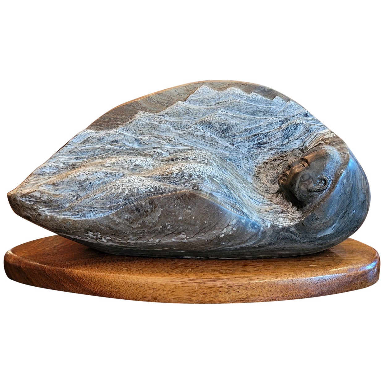 Sleepy Mountains Sculpture by RD Tsosie For Sale