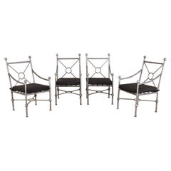 Set of Four Mario Papperzini for Salterini Style Garden Chairs