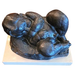 Vintage Sleeping Baby Bronze by Charles Umlauf