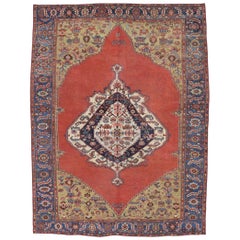 Antique Persian Bakshaish Carpet, 11'04 x 15'00