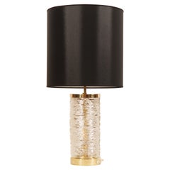 Table Lamp by Kalmar Vienna with Illuminated Ice Glass Stand