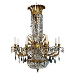 Vintage Beautiful and Rare 1940's Crystal Chandelier from Spain
