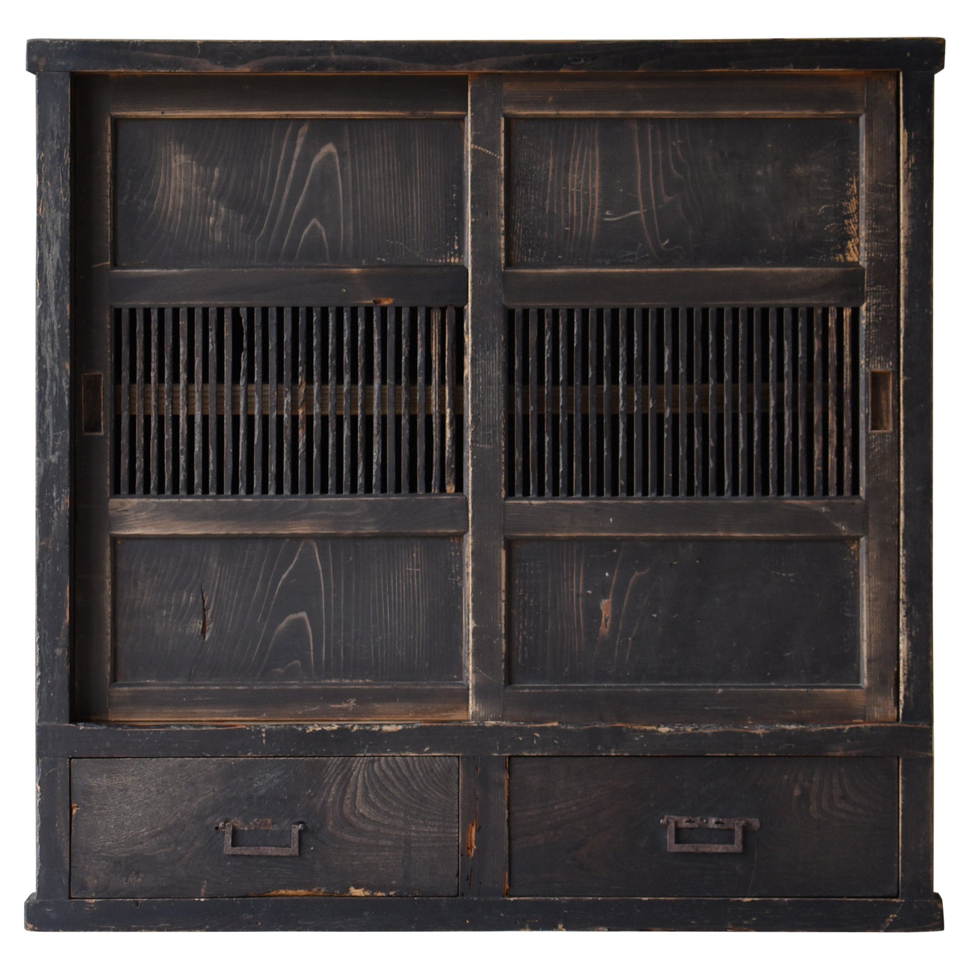 Japanese Antique Tansu 1860s-1920s/Chest of Drawer Cabinet Shelf Wabisabi