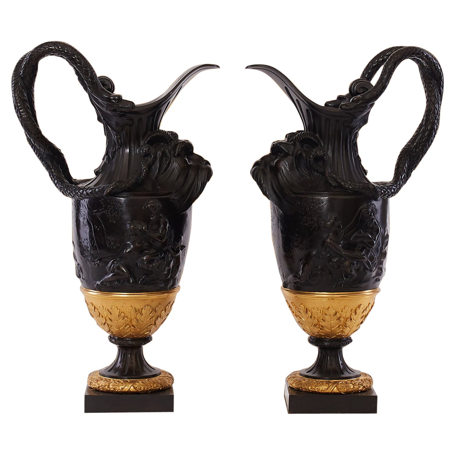 19th Century Vases after Claude Michel Clodion