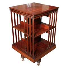 Antique Mahogany Revolving Bookcase