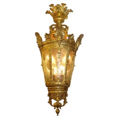 Antique Magnificent Russian Giltwood Lantern