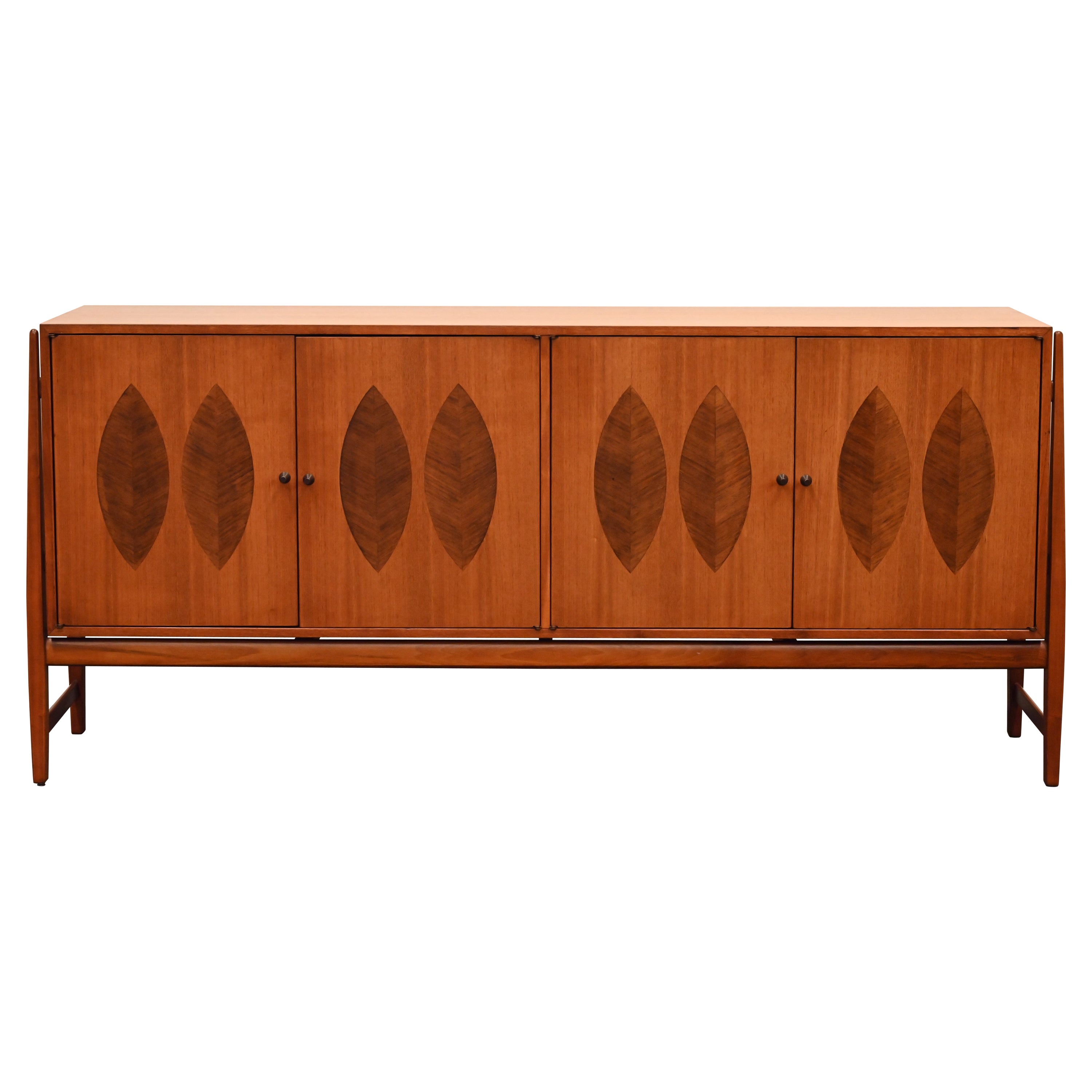 Rosewood and Walnut Credenza designed by Kipp Stewart for Calvin, 1960s