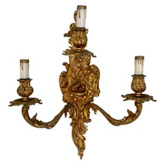 French Gilt Wall Sconce