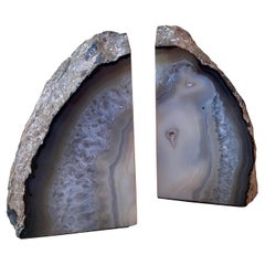 Polished Geode Bookends
