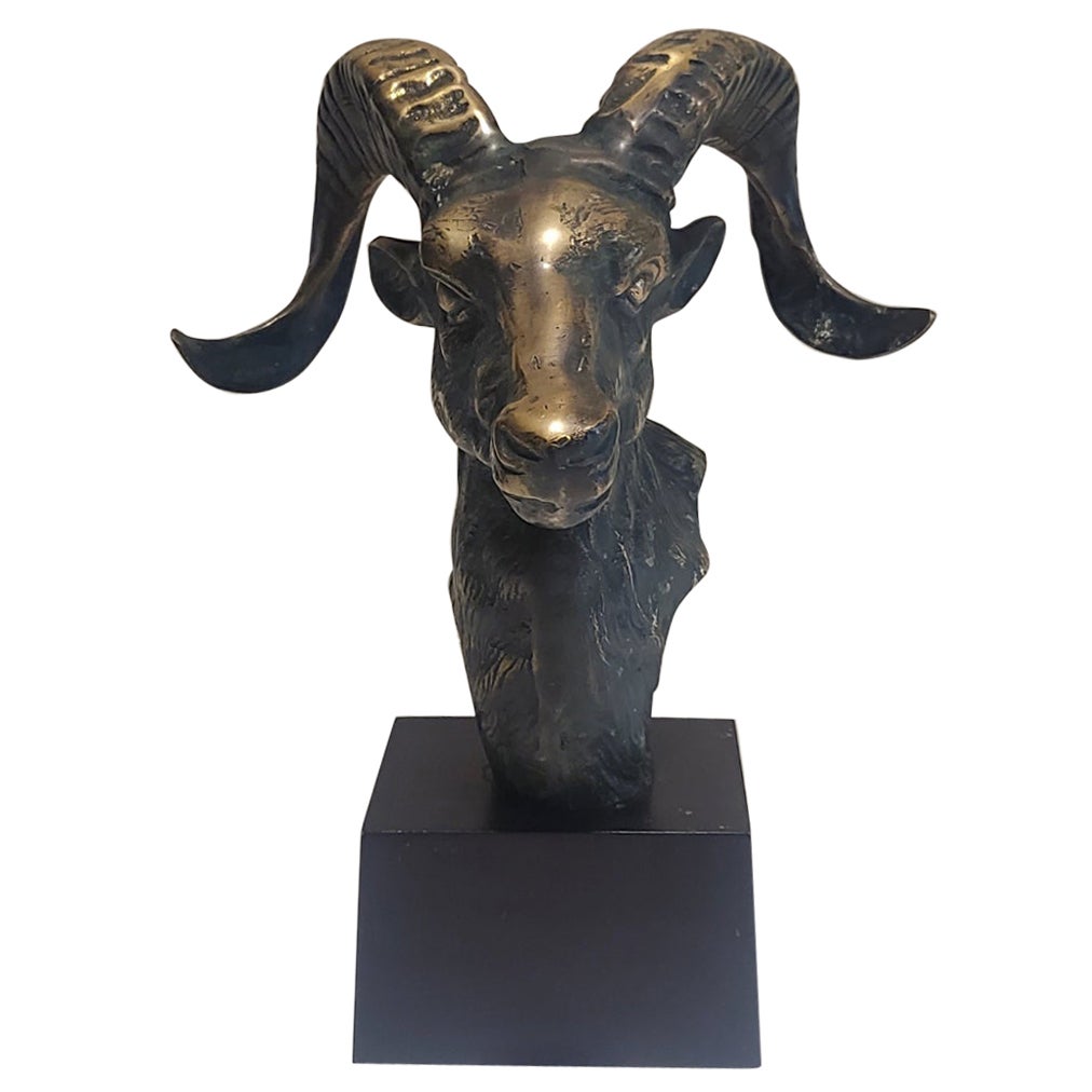 Bronze Rams Head For Sale