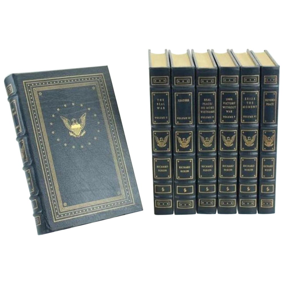 Richard Nixon Library, Signed by Nixon, Easton Press Limited Edition, 1993