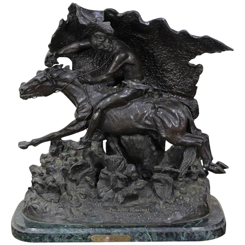 "The Horse Thief" Bronze Sculpture After Frederic Remington