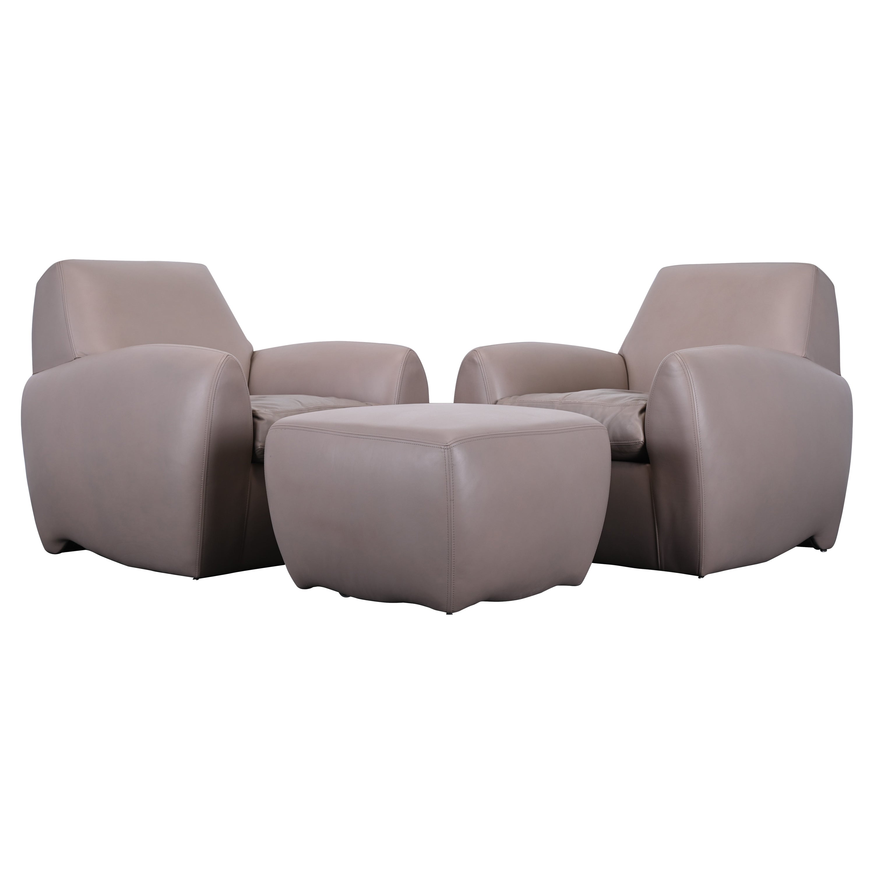 Extra Large Sectional Circular Ottoman by Dunbar at 1stDibs round sectional ottoman, large