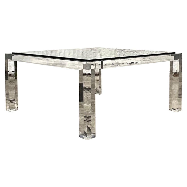Bernhardt glass coffee table deals