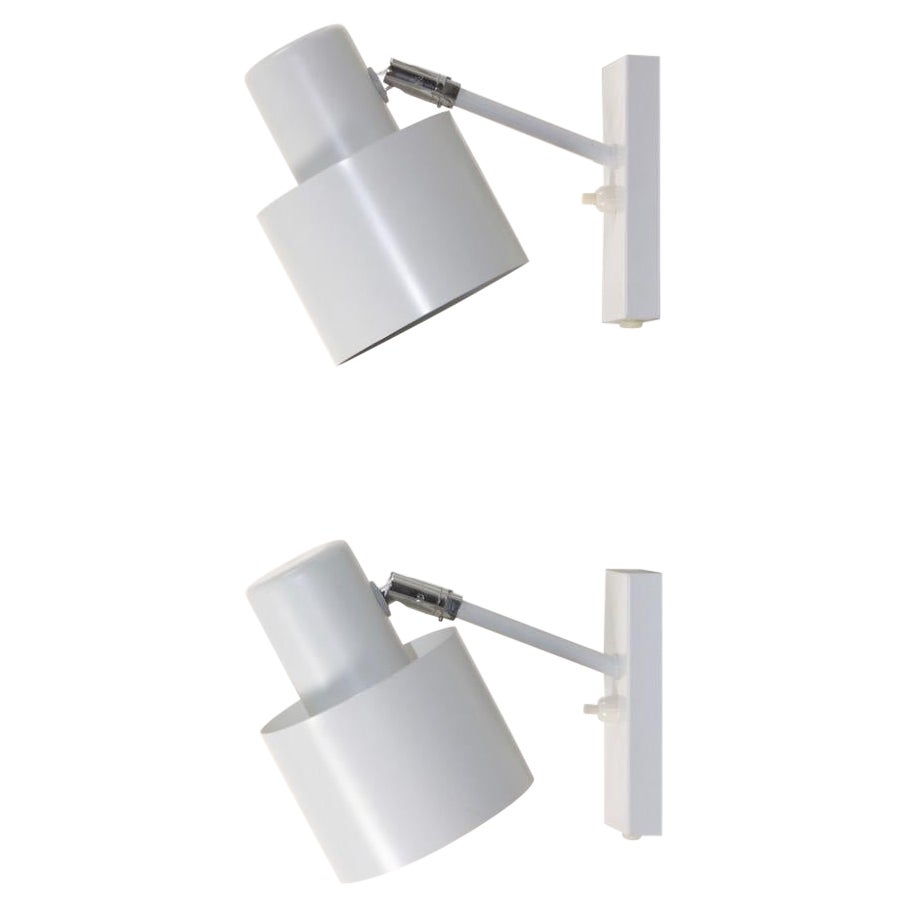 Coppia di lampade da parete del Medioevo di Jo Hammerborg, Made in Denmark