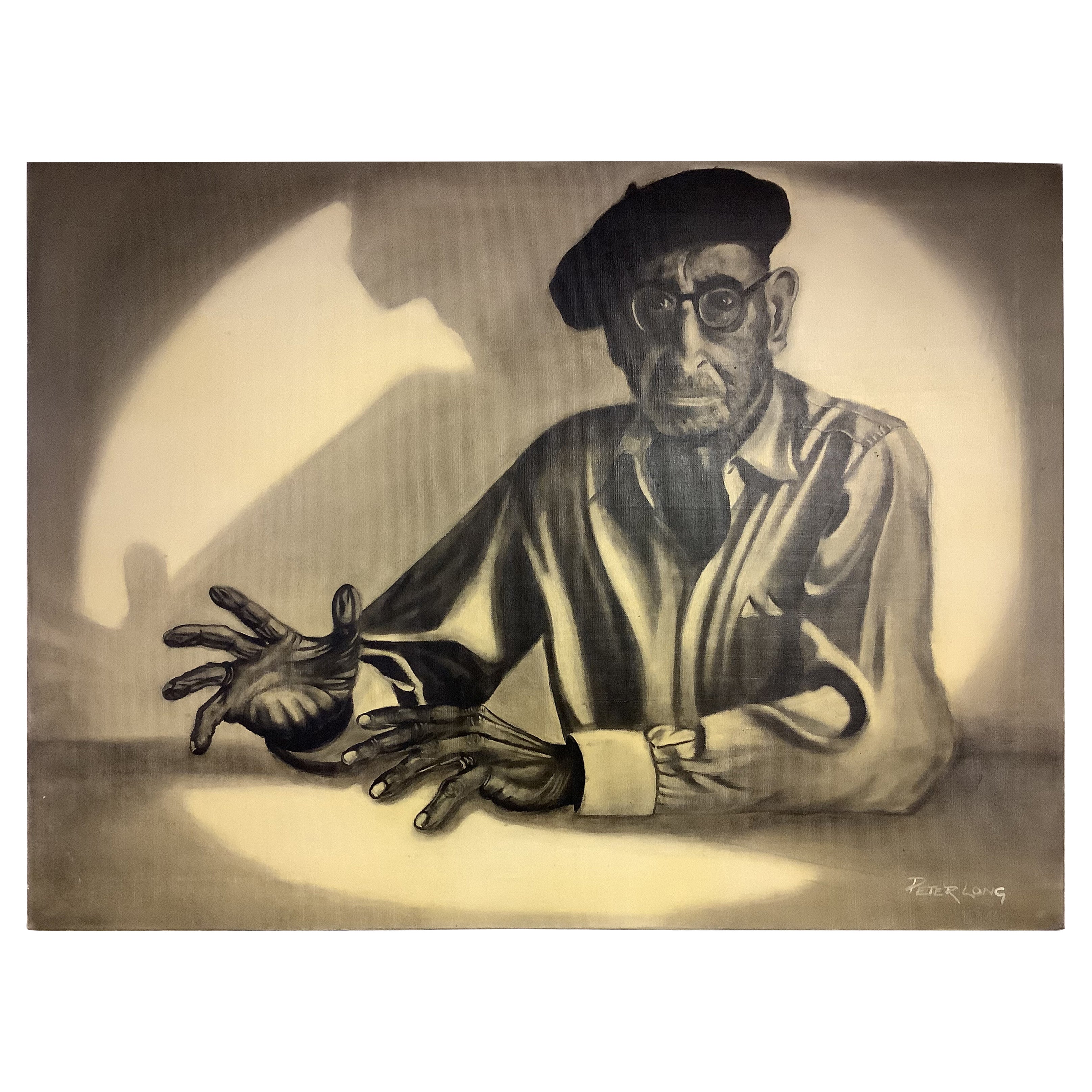 Peinture à l'huile d'Igor Stravinsky par Peter Long en vente