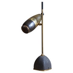 Oscar Torlasco, Table Lamp, Lacquered Metal, Brass, Glass, Lumi, Milano, 1950s