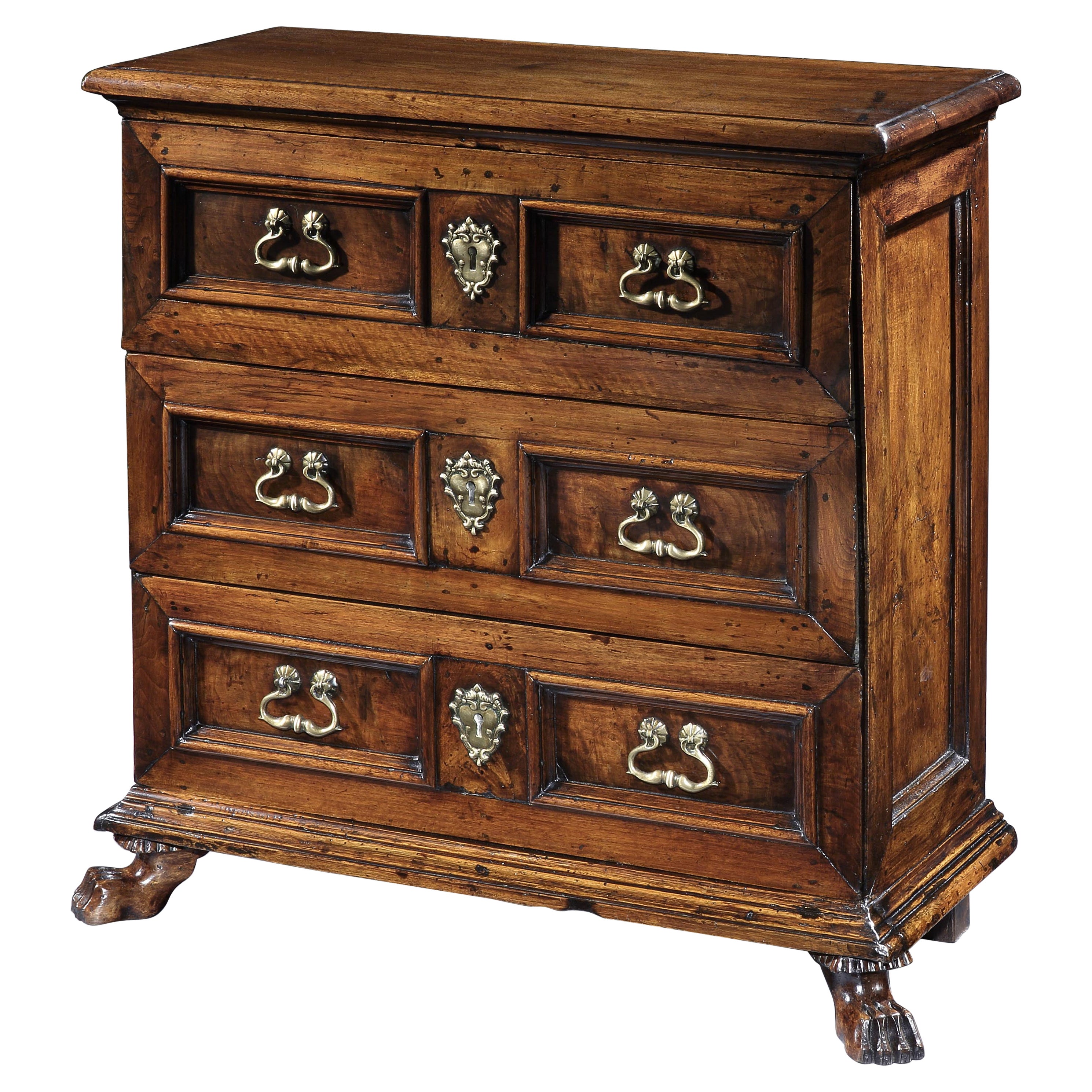 Chest of Drawers Commode Petite Walnut Italian