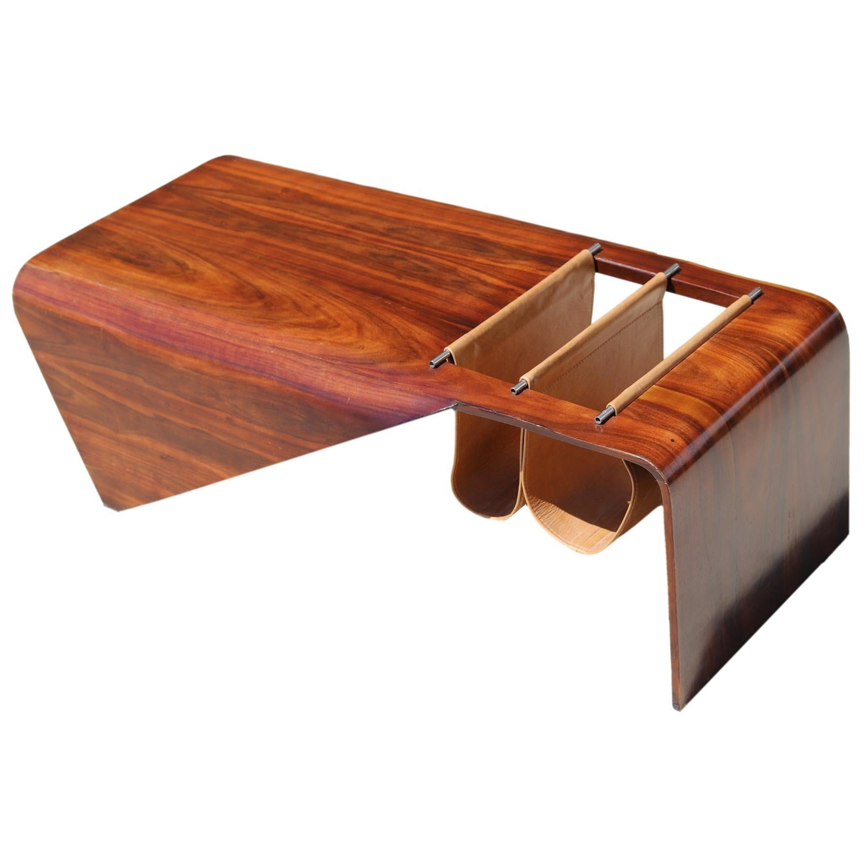 Andorinha coffee table attributed to Jorge Zalszupin Mid-Century Modern 60' For Sale